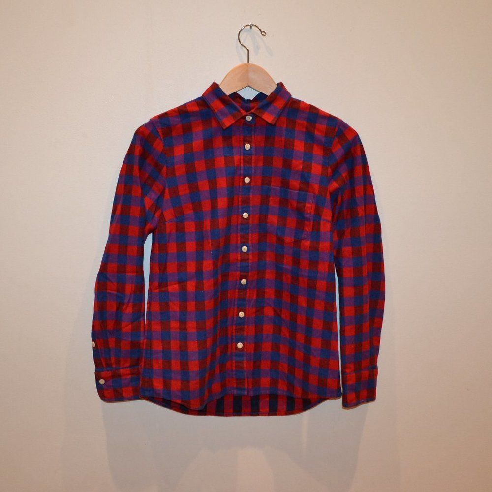 J. Crew Size 2 Red & Blue Checkered Shirt